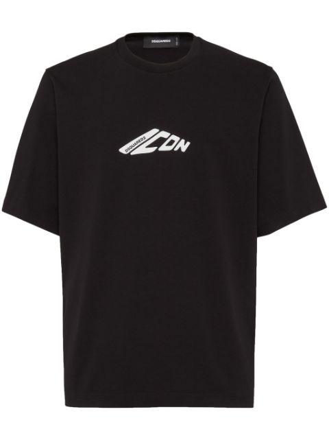 graphic-print cotton T-shirt by DSQUARED2