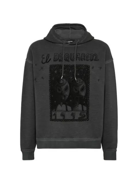 graphic-print hoodie by DSQUARED2