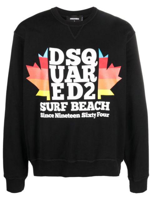 graphic-print long-sleeve sweatshirt by DSQUARED2