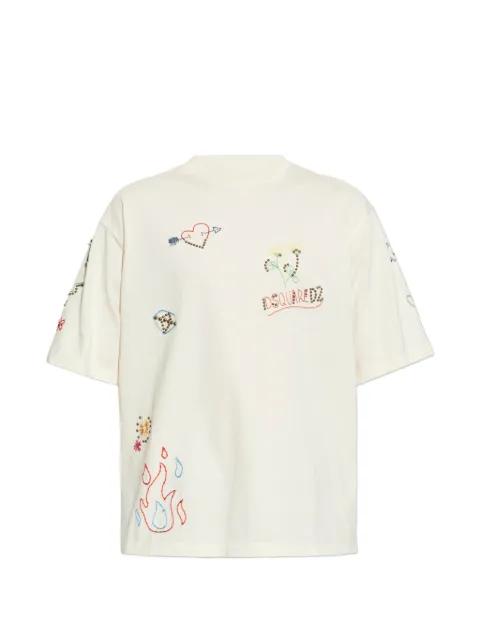 handmade-scribbles T-Shirt by DSQUARED2