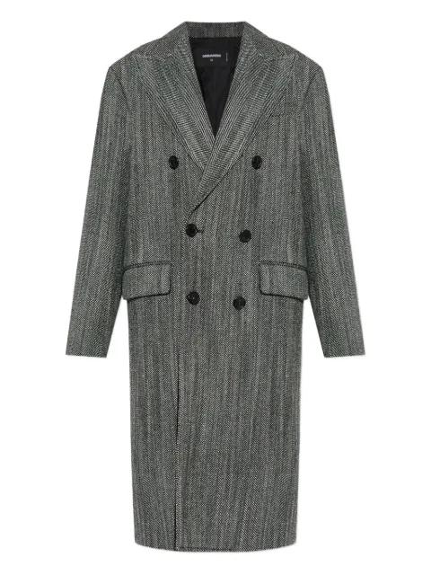 herringbone coat by DSQUARED2