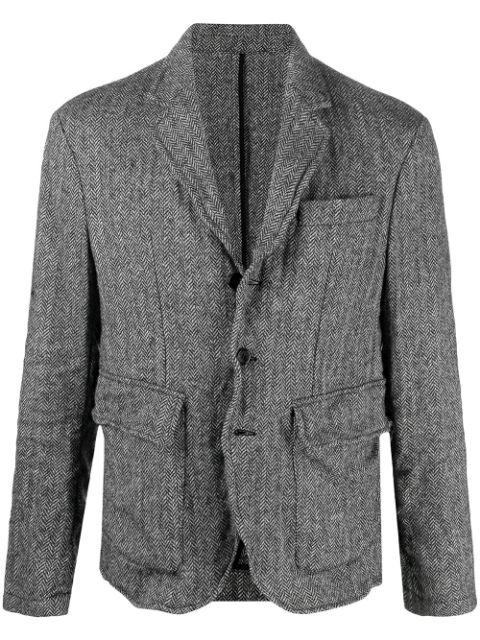 herringbone print blazer by DSQUARED2