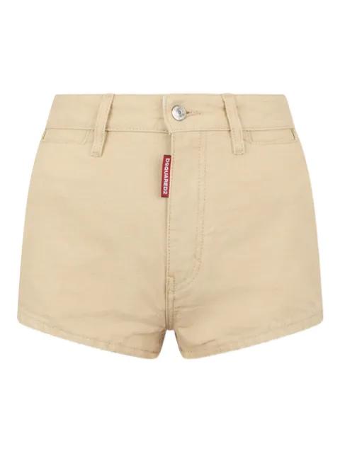 high-waist denim shorts by DSQUARED2