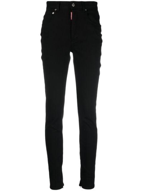 high-waist slim-cut jeans by DSQUARED2