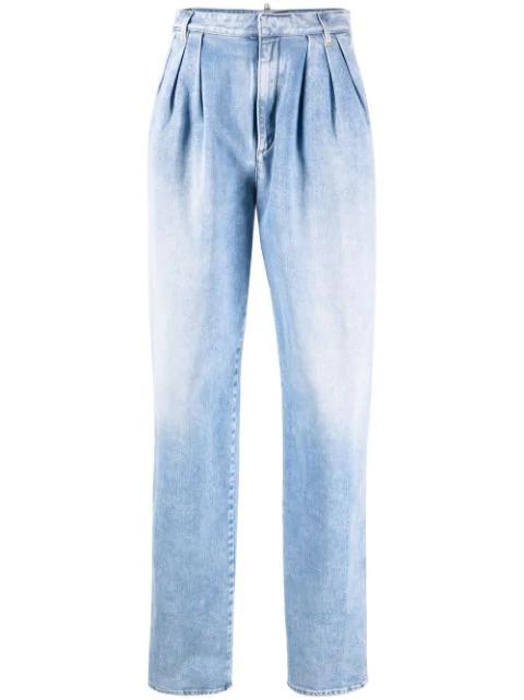 high-waisted boxy jeans by DSQUARED2
