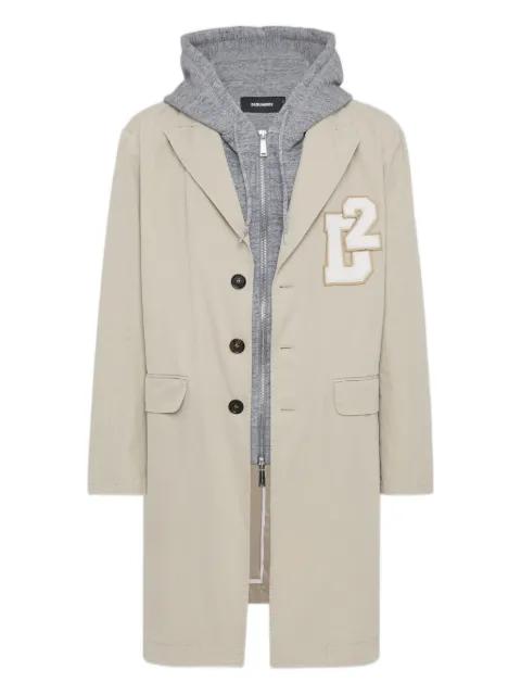 hoodied coat by DSQUARED2