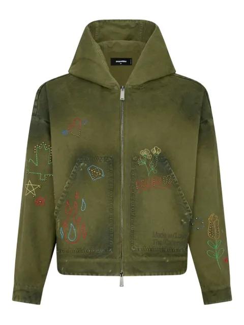 hoodied jacket by DSQUARED2