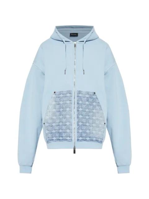 hoodied patterned jacket by DSQUARED2