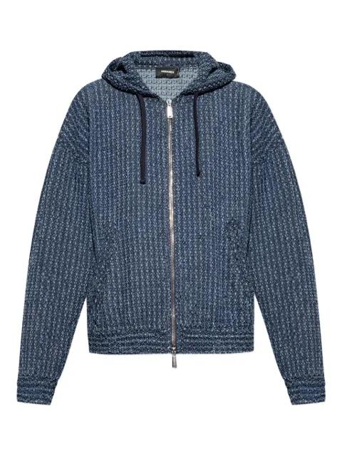 hoodied zip-up jacket by DSQUARED2