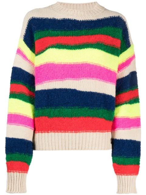 horizontal-stripe chunky-knit jumper by DSQUARED2