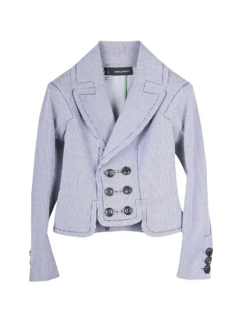 houndstooth double-breasted blazer by DSQUARED2
