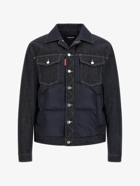 hybrid puffer jacket by DSQUARED2