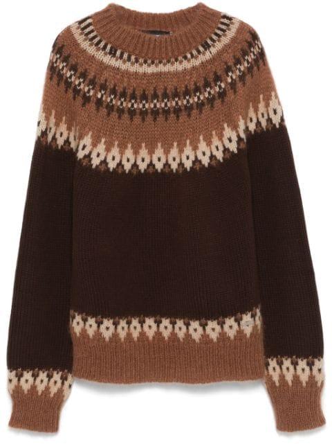 intarsia-patterned sweater by DSQUARED2