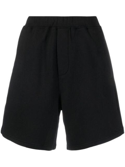 knee-length cotton track shorts by DSQUARED2