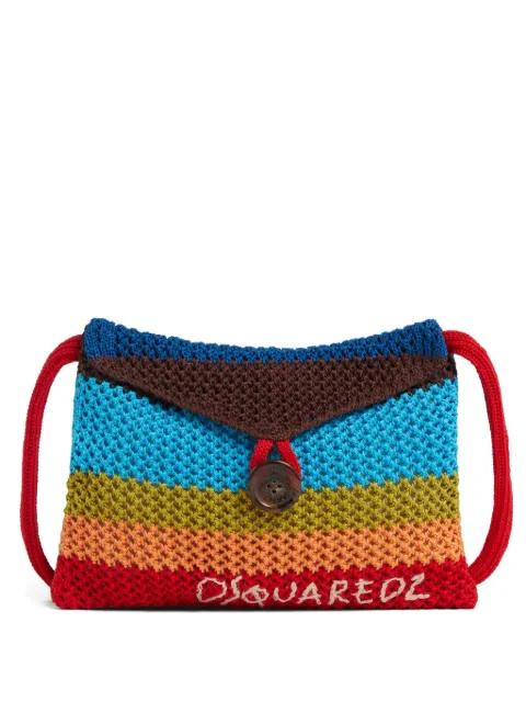 knitted messenger bag by DSQUARED2