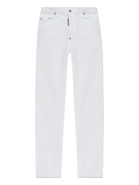 label-detail cotton trousers by DSQUARED2