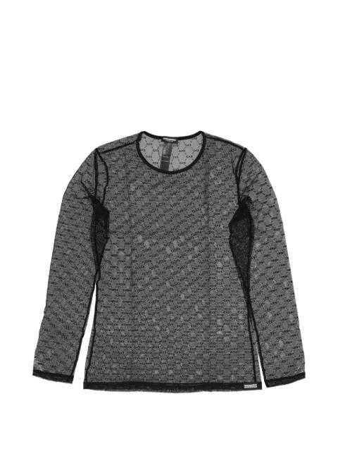 lace long-sleeve top by DSQUARED2