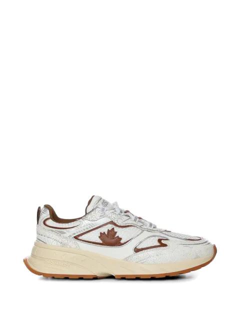 leaf appliqué sneakers by DSQUARED2
