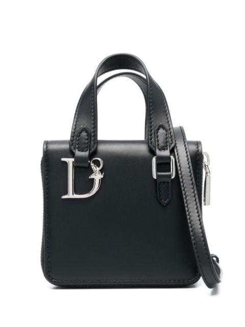 leather mini tote bag by DSQUARED2