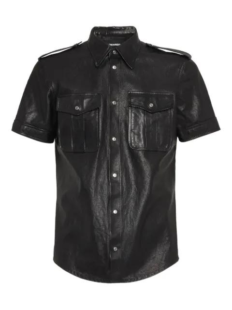 leather shirt by DSQUARED2