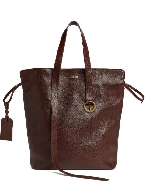leather tote bag by DSQUARED2