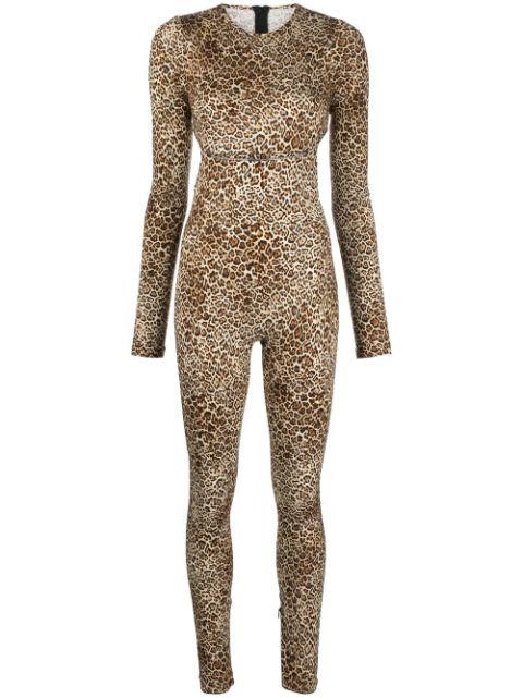 leopard-print bodysuit by DSQUARED2