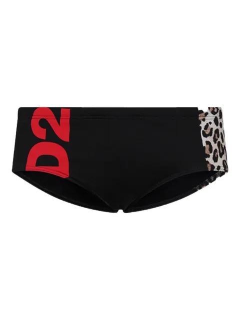 leopard-print swim briefs by DSQUARED2