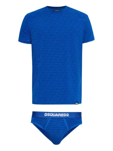 logo T-shirt and boxers set by DSQUARED2