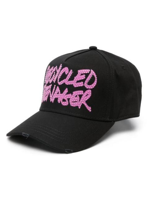 logo-appliqué cotton baseball cap by DSQUARED2