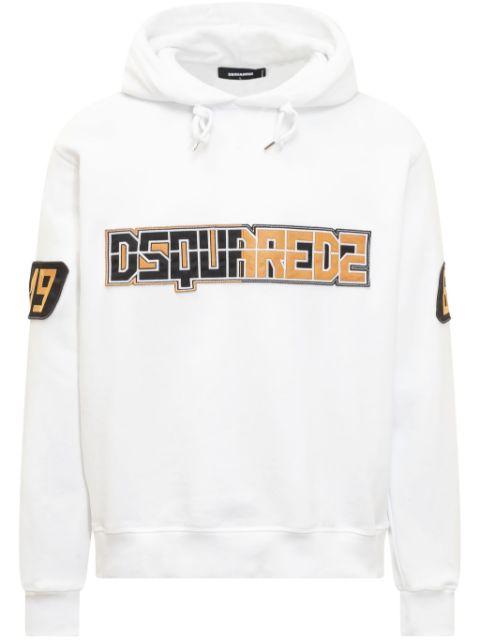 logo-appliqué hoodie by DSQUARED2