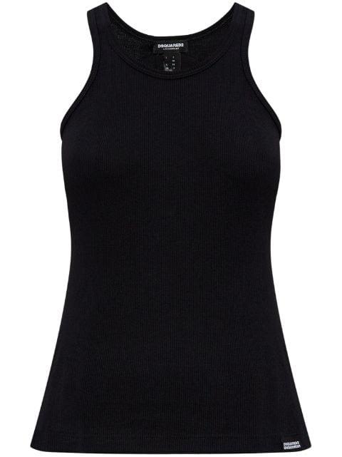 logo-appliqué tank top by DSQUARED2