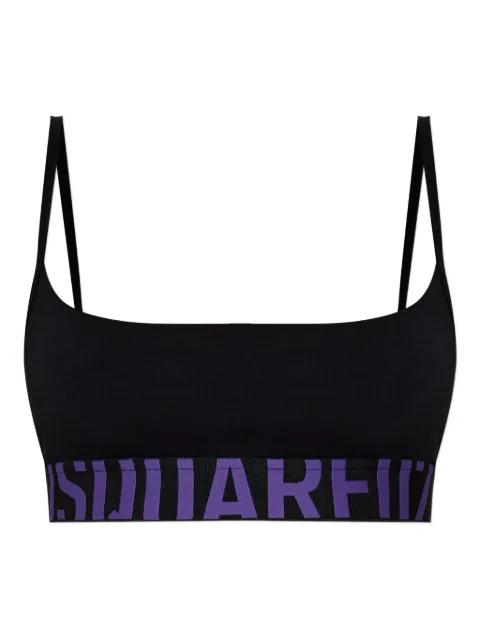 logo-band bralette by DSQUARED2