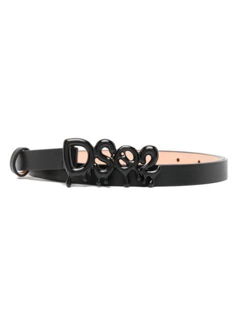 logo-buckle leather belt by DSQUARED2