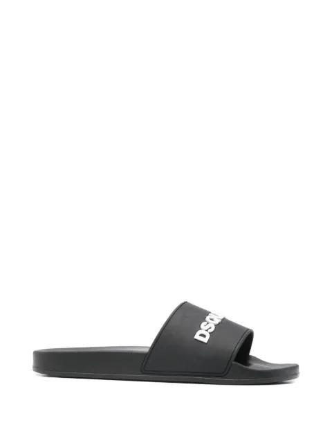 logo-debossed slides by DSQUARED2