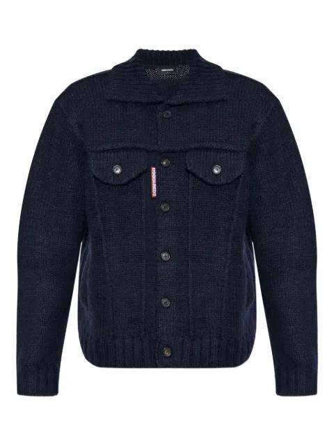 logo-detail cardigan by DSQUARED2