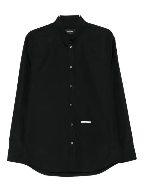logo-detail cotton shirt by DSQUARED2