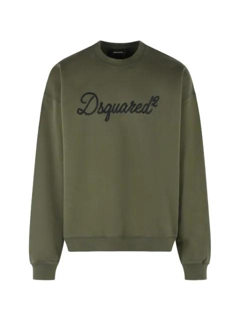 logo-detail cotton sweatshirt by DSQUARED2