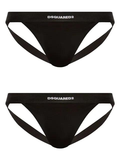 logo-detailed jockstraps (pack of two) by DSQUARED2