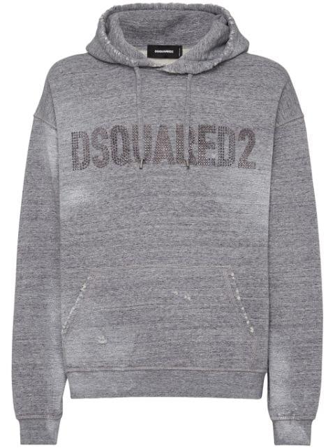logo-embellished hoodie by DSQUARED2
