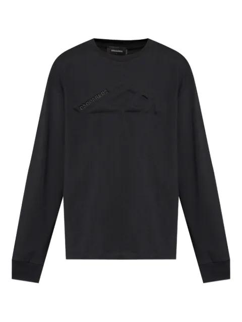 logo-embellished long-sleeve T-shirt by DSQUARED2