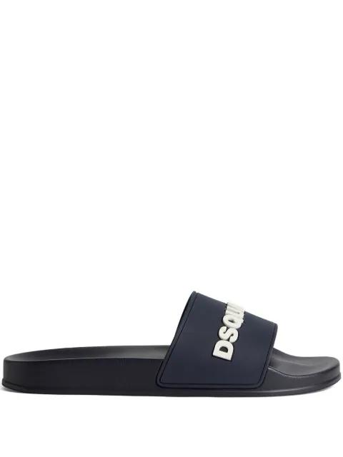 logo-embossed slides by DSQUARED2