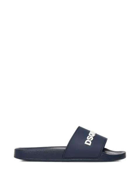 logo-embossed slides by DSQUARED2