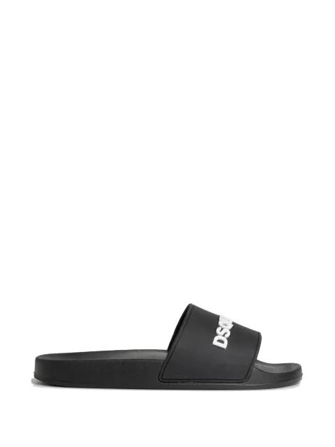 logo-embossed slip-on slides by DSQUARED2