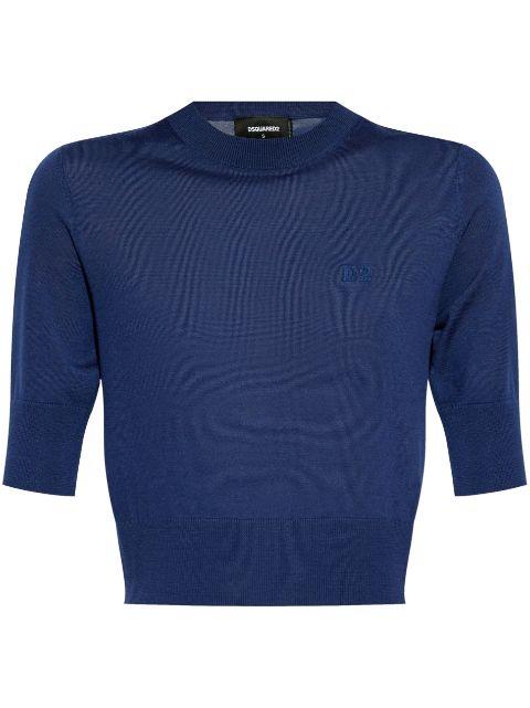 logo-embroidered T-shirt by DSQUARED2