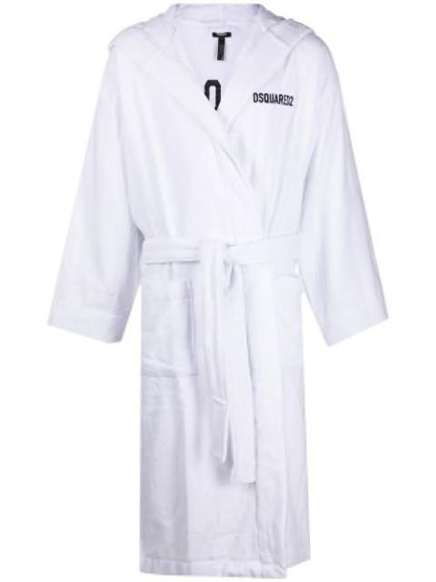 logo embroidered bath robe by DSQUARED2