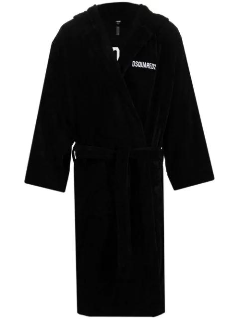 logo embroidered bath robe by DSQUARED2