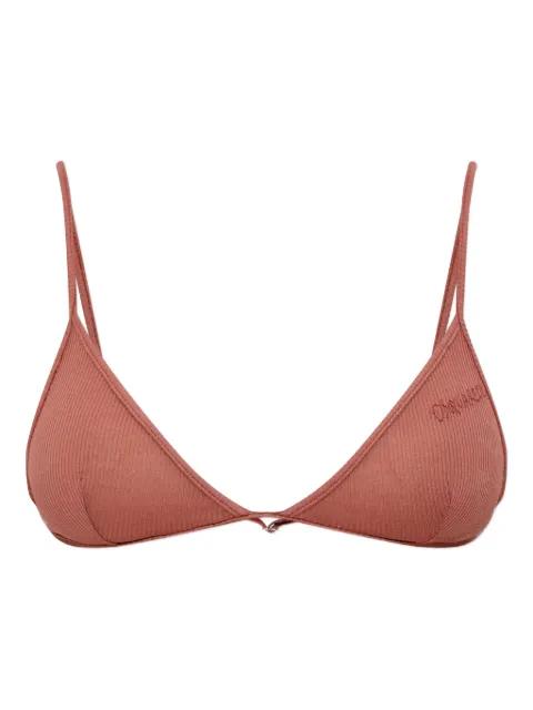 logo-embroidered bra by DSQUARED2