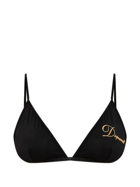 logo-embroidered bralette by DSQUARED2