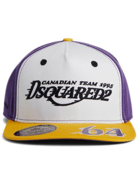 logo-embroidered colour-block cap by DSQUARED2