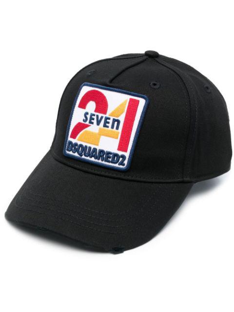 logo-embroidered cotton cap by DSQUARED2